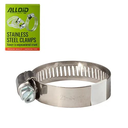 Хомут з нержавіючої сталі Alloid 21-44 W2 20 (175206)