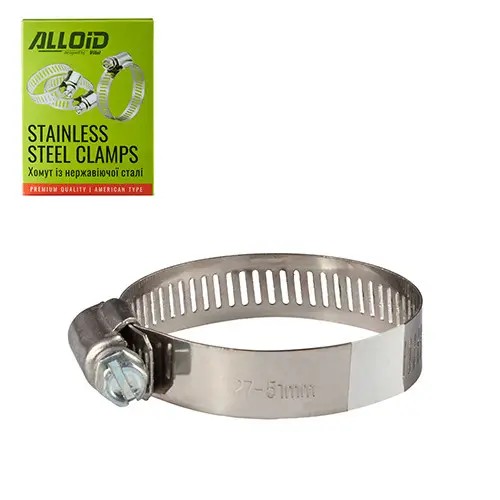 Хомут з нержавіючої сталі Alloid 27-51 W2 24 (175206)