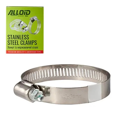 Хомут з нержавіючої сталі Alloid 40-64 W2 32 (175206)