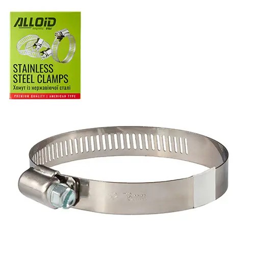 Хомут з нержавіючої сталі Alloid 52-76 W2 40 (175206)