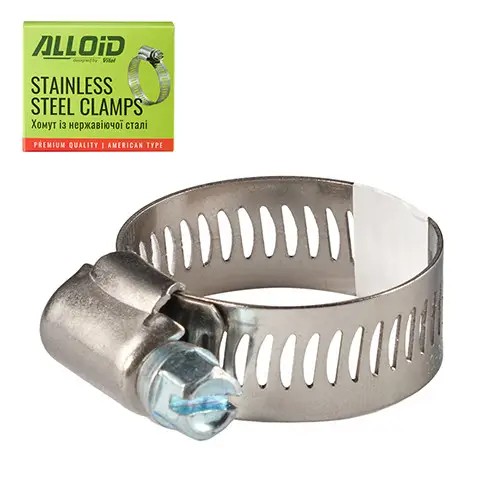 Хомут з нержавіючої сталі Alloid 18-32 W2 12 (175206)